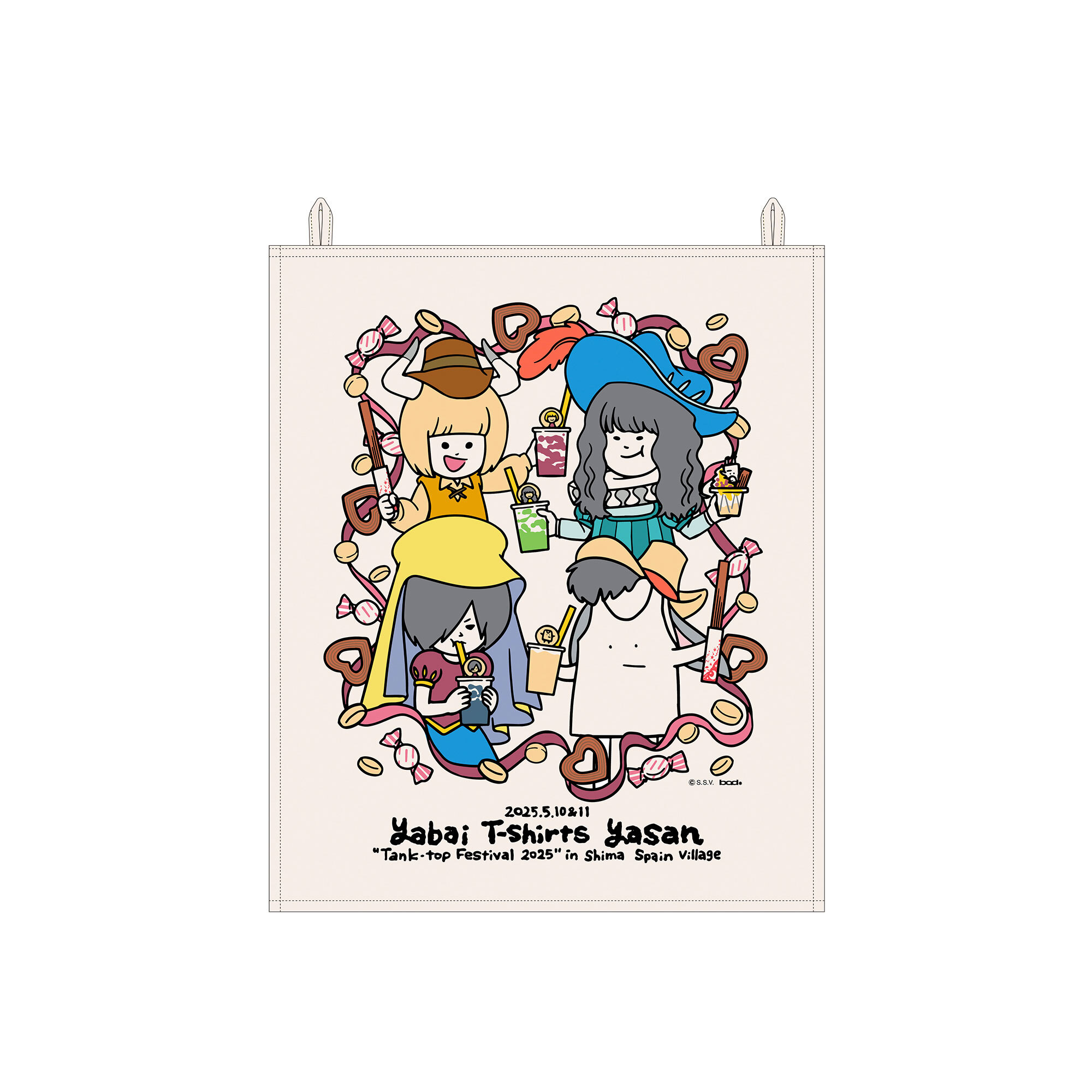 Tank-top Festival 2025 布製おしゃれポスター